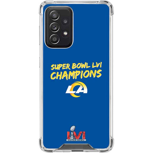 NFL Super Bowl LVI Champions Rams Galaxy A52 5G Clear Case